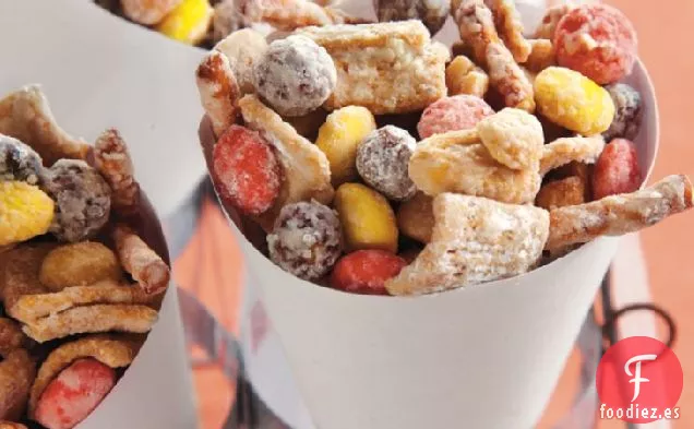 Mezcla Crujiente de Cereales con Mantequilla de Maní para Fiestas
