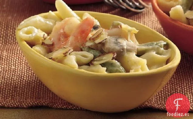 Cazuela de Gambas y Guisantes