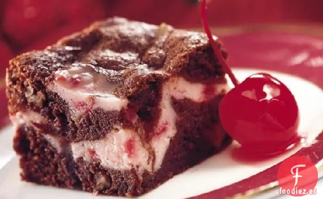 Brownies con Remolino de Cerezas