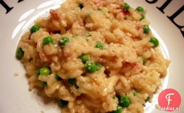 Risotto Con Guisantes Y Jamón