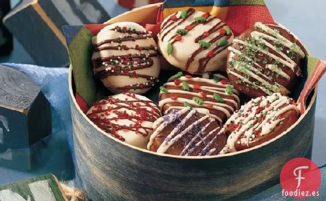 Galletas de Sándwich de Chocolate con Doble Glaseado