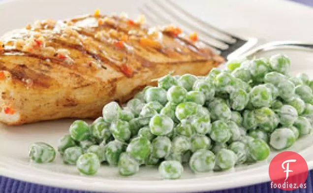 Guisantes con Eneldo y Crema Agria