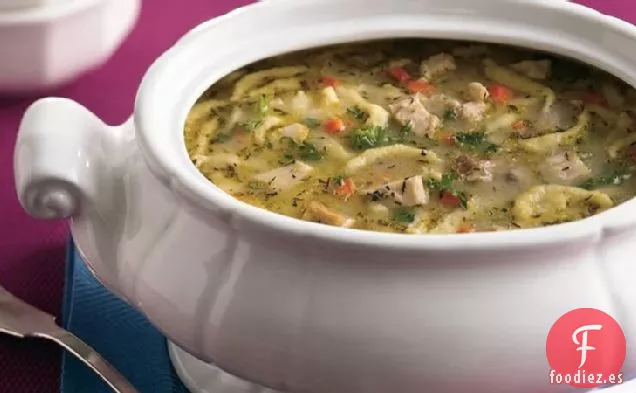 Sopa de Pavo con Spaetzle