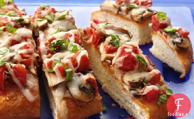 Focaccia de Tomate y Champiñones