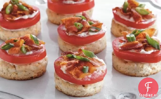 Picaduras de Galletas Saladas de Tomate y Tocino