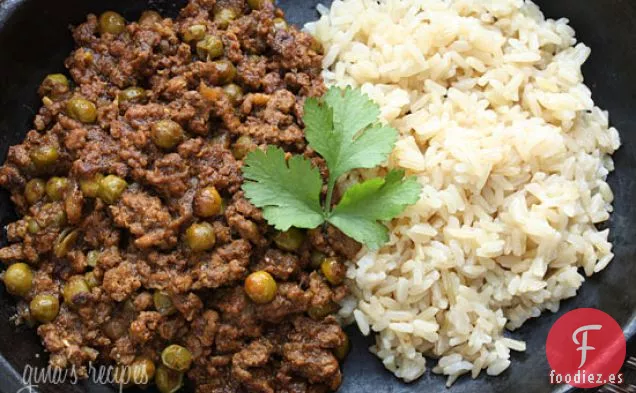 Kheema De Cordero Con Guisantes