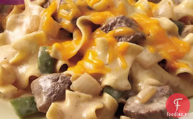 Philly Cheesesteak Cazuela