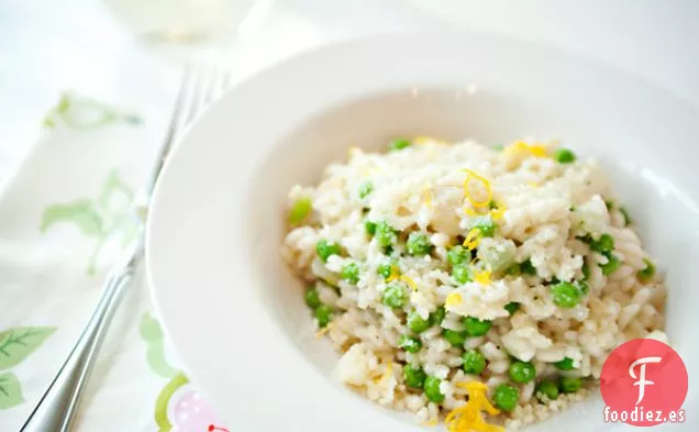 Risotto De Guisantes Y Limón