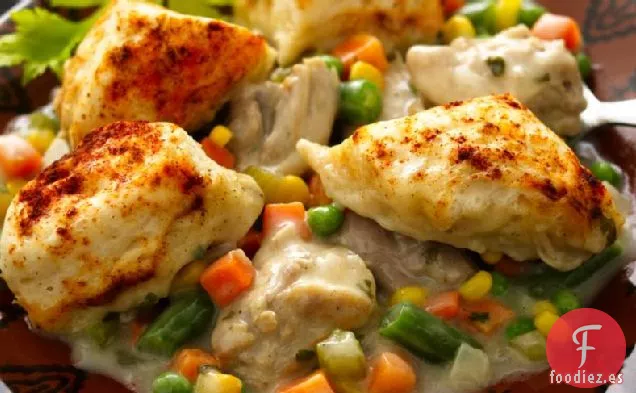 Pollo y Albóndigas con Verduras