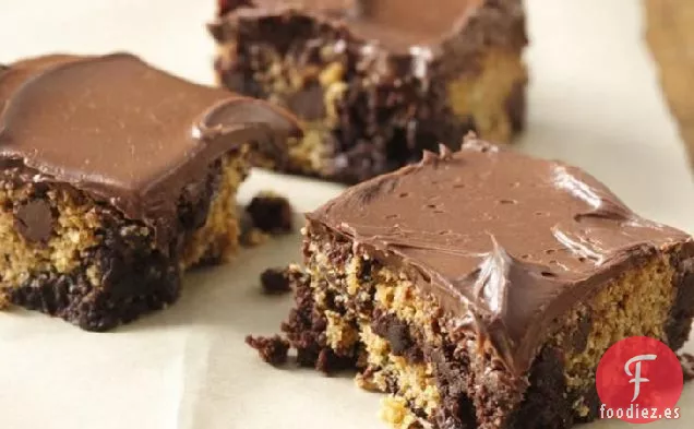 Brownies de Masa de Galletas con Chispas de Chocolate