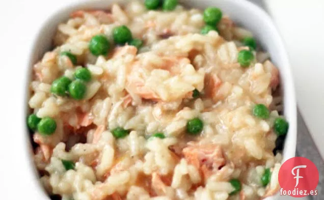 Risotto de Salmón y Guisantes