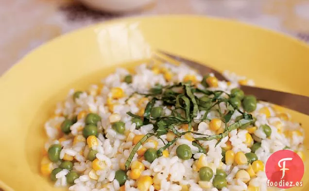 Risotto de Maíz y Guisantes