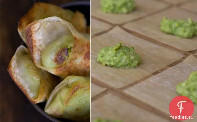 Receta de Bola de Masa Rellena de Guisantes