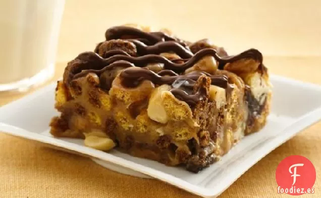 Barras de Cereales con Mantequilla de Maní y Chocolate