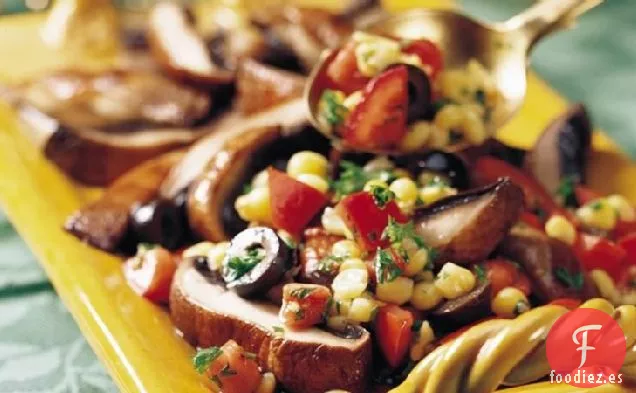 Portabellas con Salsa de Maíz