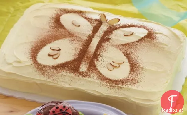 Pastel de Plantilla de Mariposa
