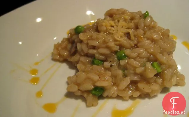 Risotto de Setas y Guisantes