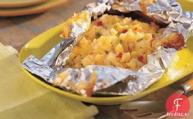 Patatas con Queso Saladas a La Parrilla