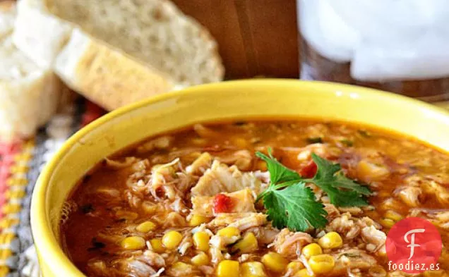 Sopa de Pollo a la Barbacoa