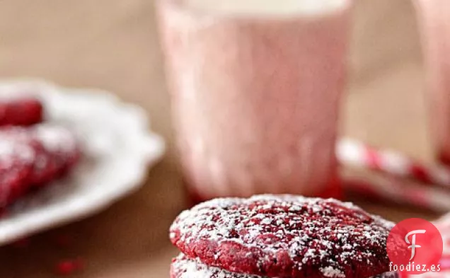 Galletas de Mantequilla Pegajosa de Terciopelo Rojo