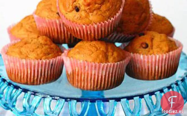 Muffins de Mantequilla de Maní y Plátano