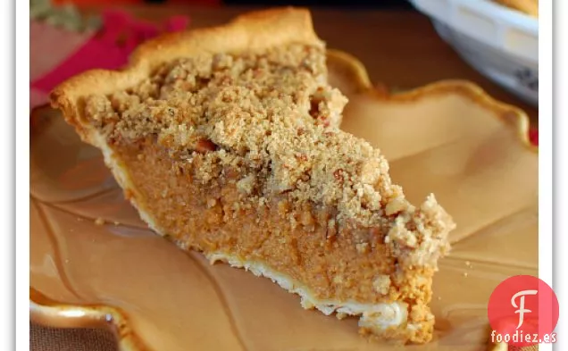 Pastel de Calabaza con Mantequilla de Manzana y Cobertura de Streusel