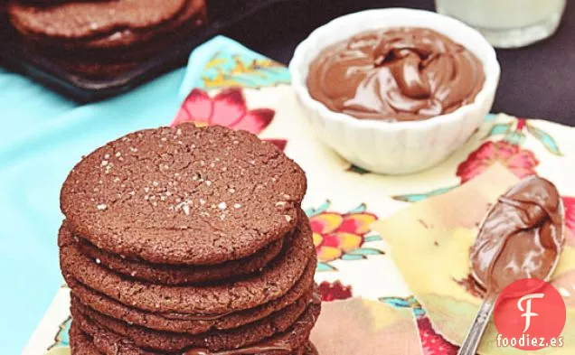 Galleta de Sándwich de Nutella de Chocolate Salado