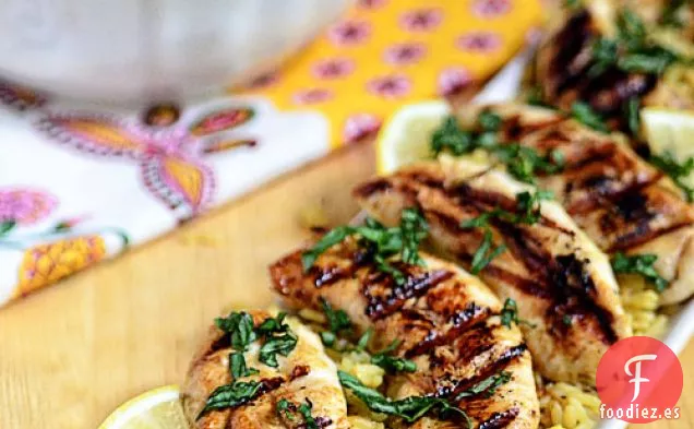 Pollo con Albahaca y Limón a la Parrilla