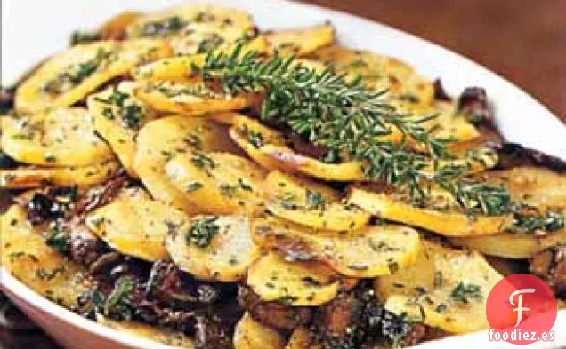 Gratinado de Patata y Champiñones Portobello