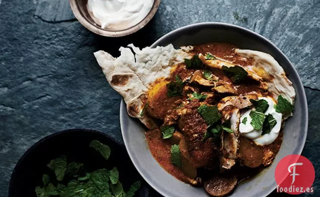 Pollo con Especias Indias con Tomate y Crema