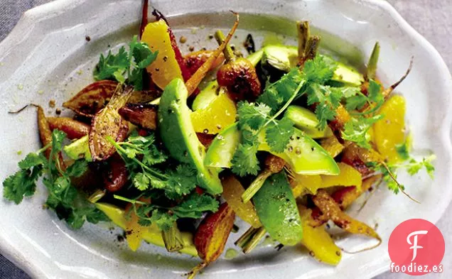 Ensalada de Zanahoria, Aguacate y Naranja