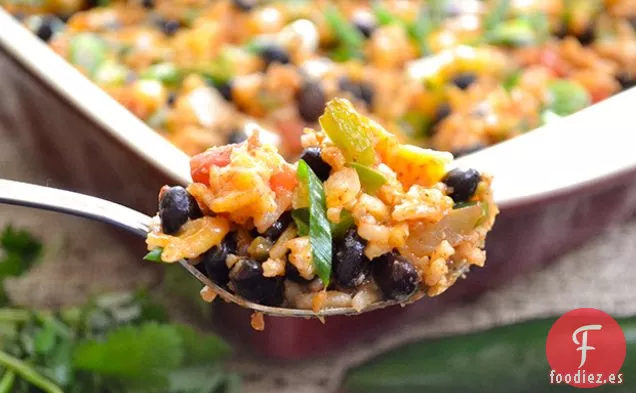 Cazuela de Arroz y Verduras del Suroeste