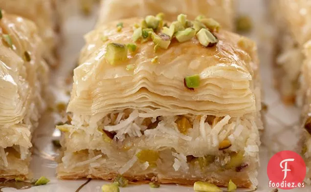 Baklava de Coco y Pistacho