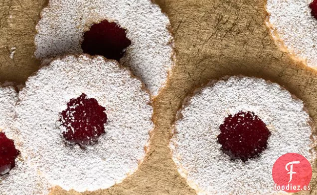 Galletas de Linzer de Frambuesa y Almendras