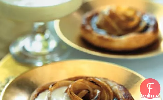 Tartaletas de Manzana Caramelizada y Azúcar Especiada con Crema Calvados