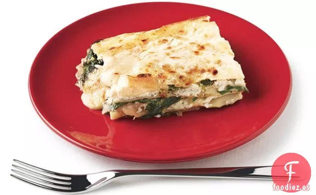 Espinacas, Pesto y Fontina Lasaña