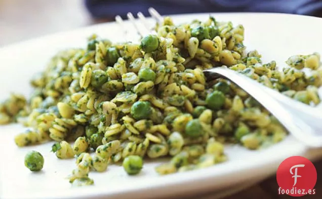 Orzo con Pesto y Guisantes