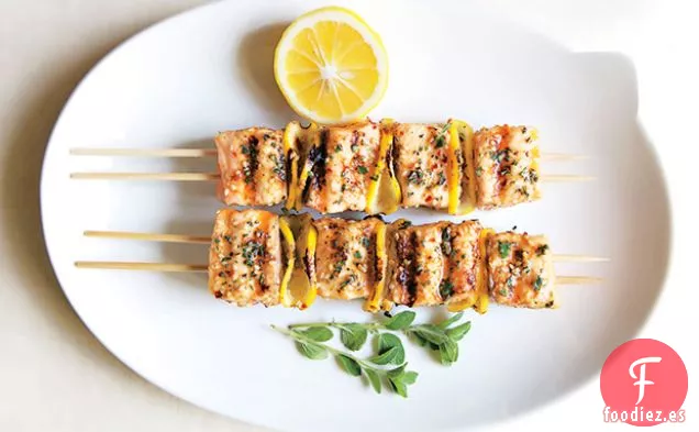 Brochetas de Salmón con Especias