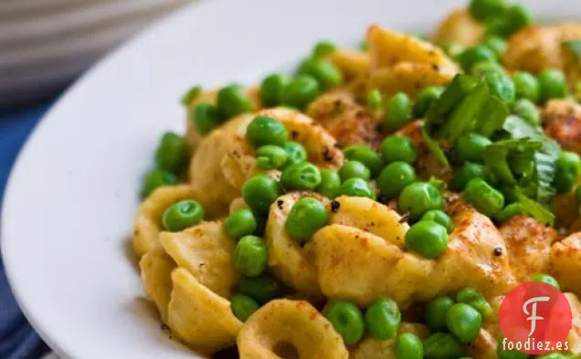Queso, Guisantes Y Pasta