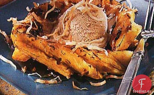 Helado de Azúcar Moreno y Jengibre