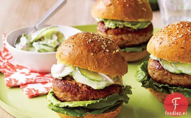 Hamburguesas de Pollo Picantes