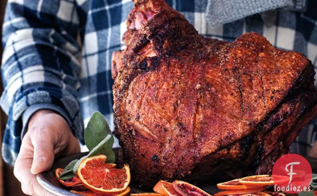 Jamón Fresco Asado con Cítricos y Centeno