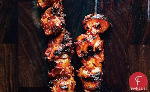 Brochetas de Pollo Sambal