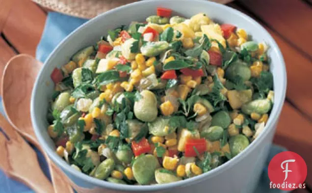 Verano Succotash con Mejorana