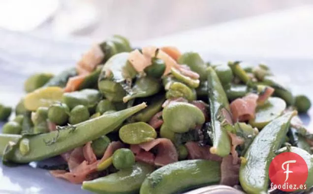 Ensalada de Favas, Guisantes Dulces y Azúcar