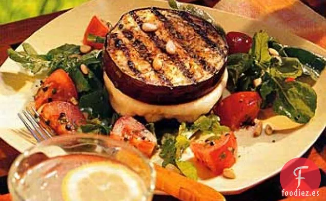 Sándwiches de Berenjena y Mozzarella a la Parrilla