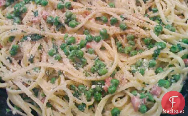 Pasta Pisello Con Guisantes De Jardín