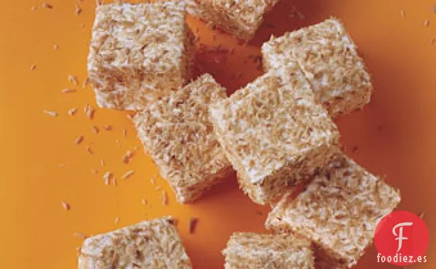 Cuadrados de Malvavisco de Coco Tostado