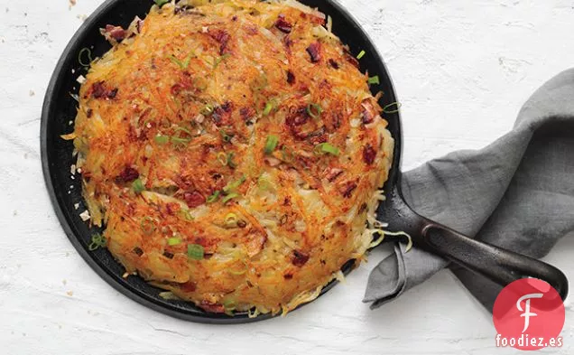 Rösti con Tocino y Cebolletas