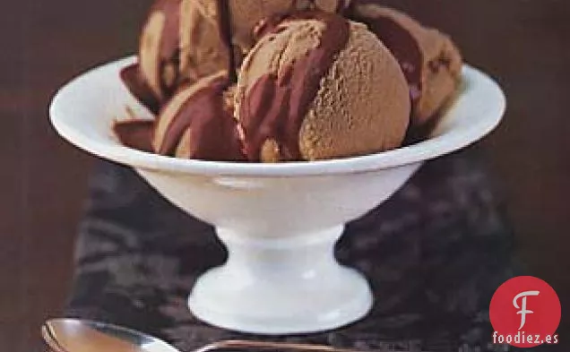 Helado de Castañas con Salsa Grand Marnier de Chocolate